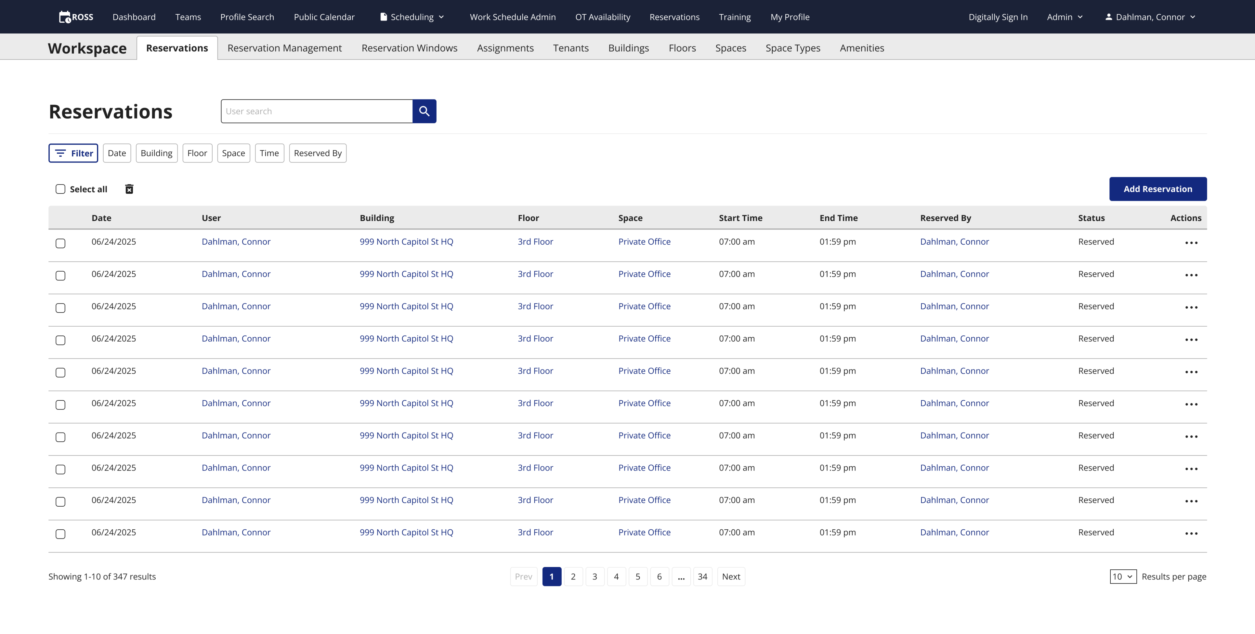 The new table design with my new filter design above it